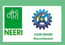 NEERI RECRUITMENT 2021: LATEST NEERI JOBS | NATIONAL ENVIRONMENTAL ENGINEERING RESEARCH INSTITUTE